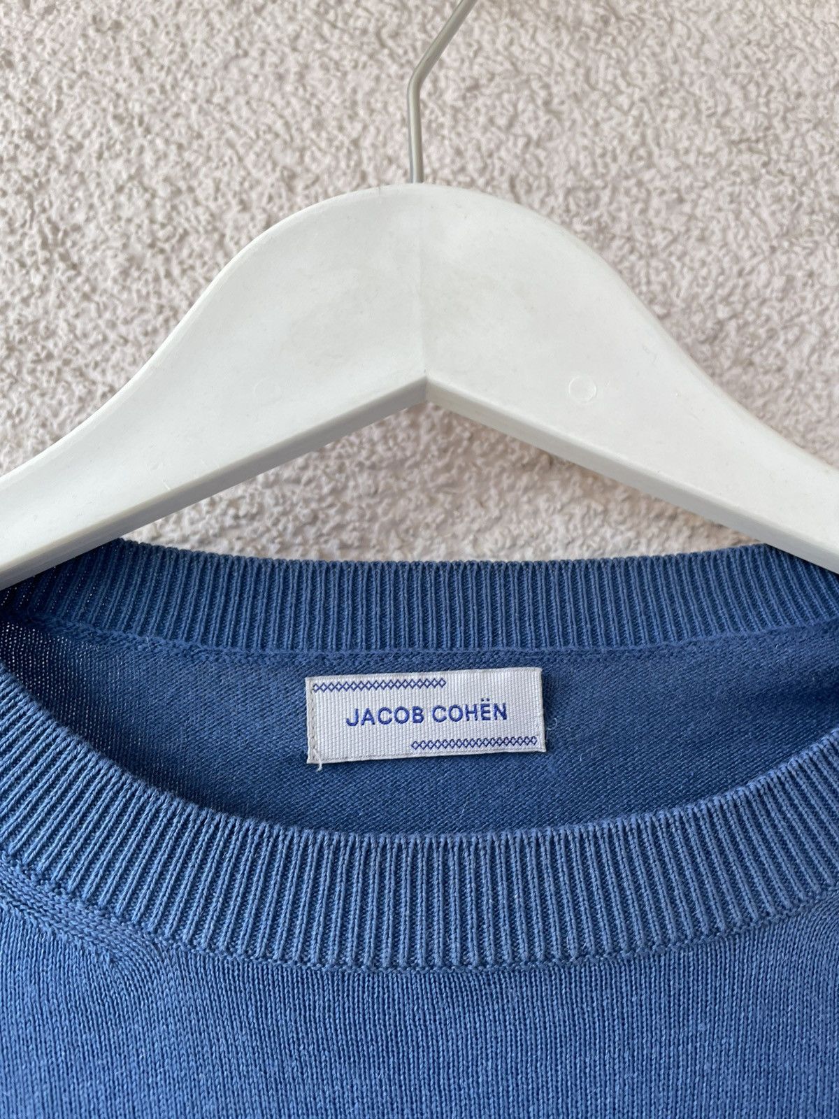 Jacob Cohen Jacob Cohen Basic Luxury Blue Sweater Cotton & Cashmere M Size US M / EU 48-50 / 2 - 7 Thumbnail