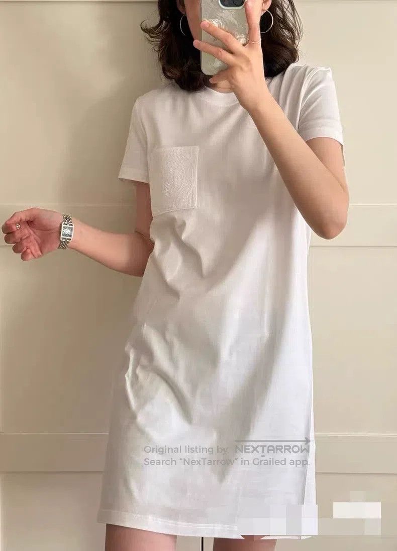 Hermes Hermes Women's white cotton dress with integrated short sk Size XS / US 0-2 / IT 36-38 - 6 Thumbnail