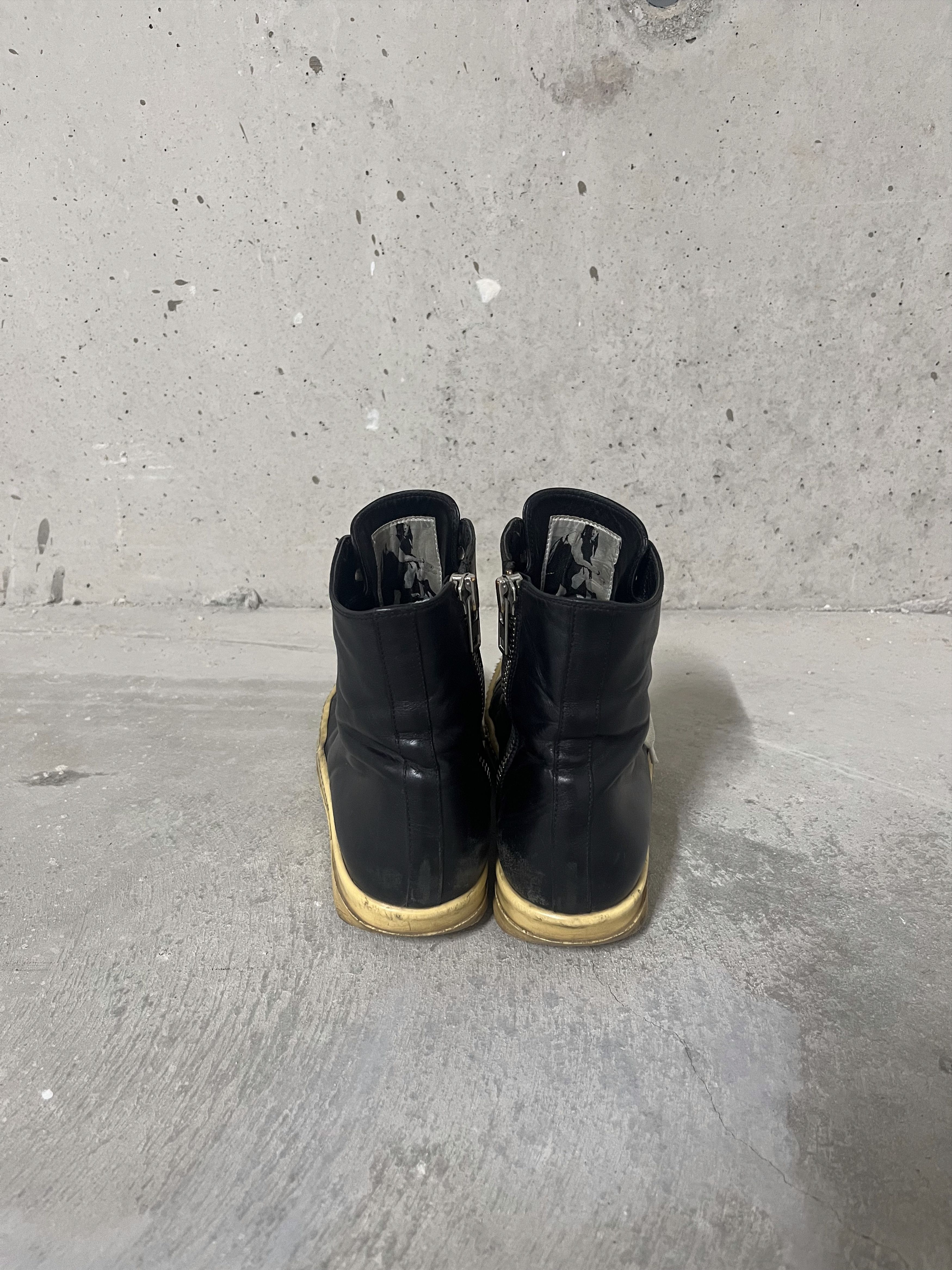 Rick Owens F/W 2015 "SPHINX" leather ramones Size US 9 / IT 39 - 3 Thumbnail
