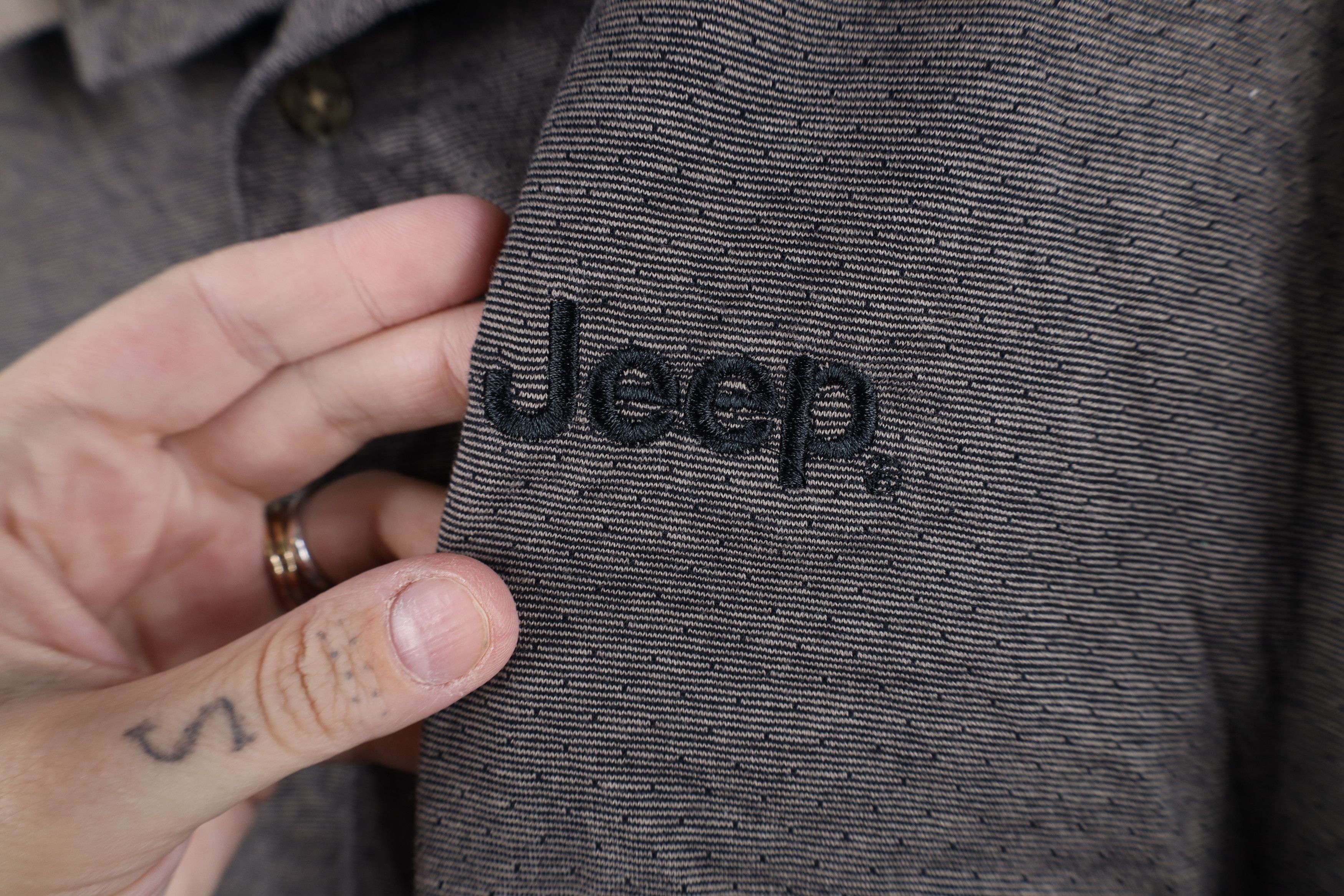 Vintage Vintage 90s Spell Knit Jeep Motors Collared Golf Polo Shirt Size US XXL / EU 58 / 5 - 4 Thumbnail