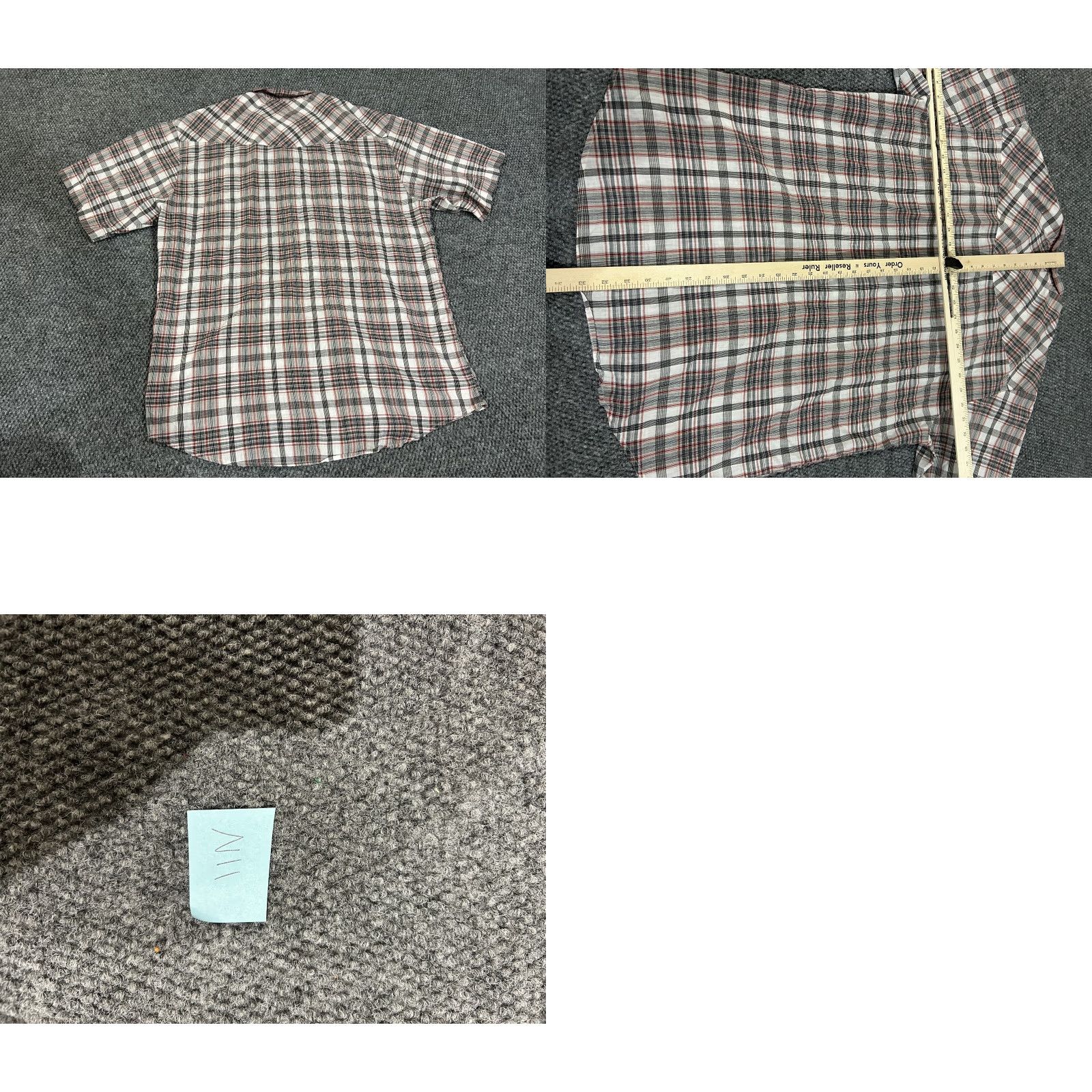 Roper Roper Shirt Mens 2XL Button-Up Plaid Western Snap Cowboy Casual Multicolor Short Sleeve Collared Slimming Pockets American Western Theme Mens Size US XXL / EU 58 / 5 - 8 Thumbnail