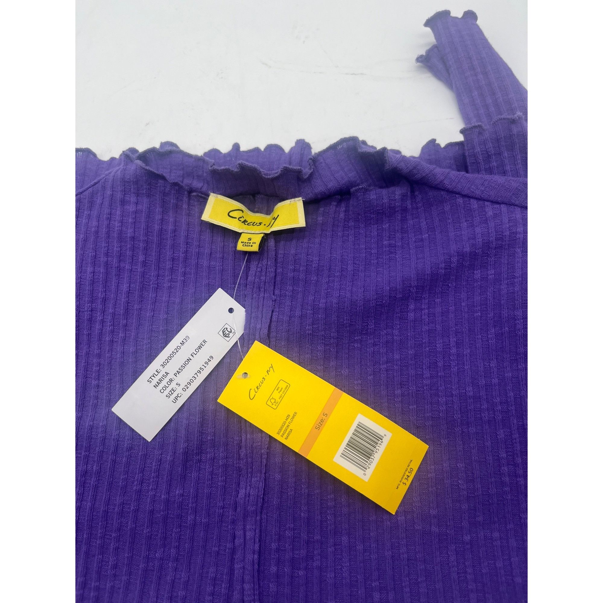Other Circus NY by Sam Edelman Narisa Exposed Seam Long Sleeve Top Size S / US 4 / IT 40 - 8 Thumbnail