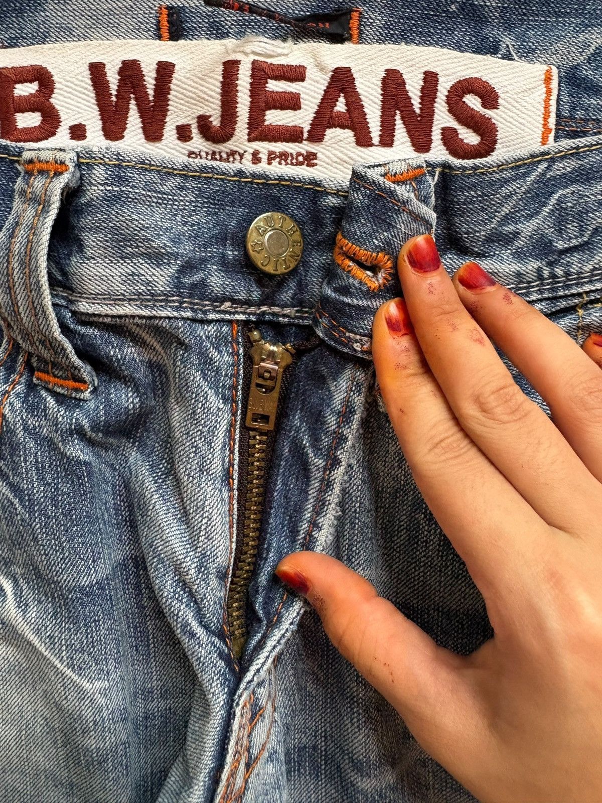 Japanese Brand Vintage Japanese Brand Mud Wash Distressed Ripped Jeans Size US 32 / EU 48 - 3 Thumbnail