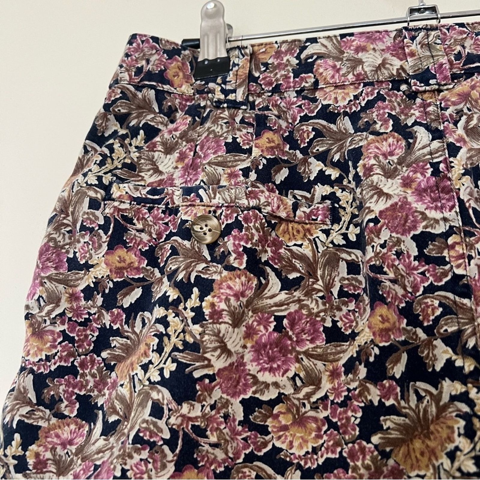 Vintage Vintage 90s Floral Patterned Golf Shorts Size US 32 / EU 48 - 7 Thumbnail