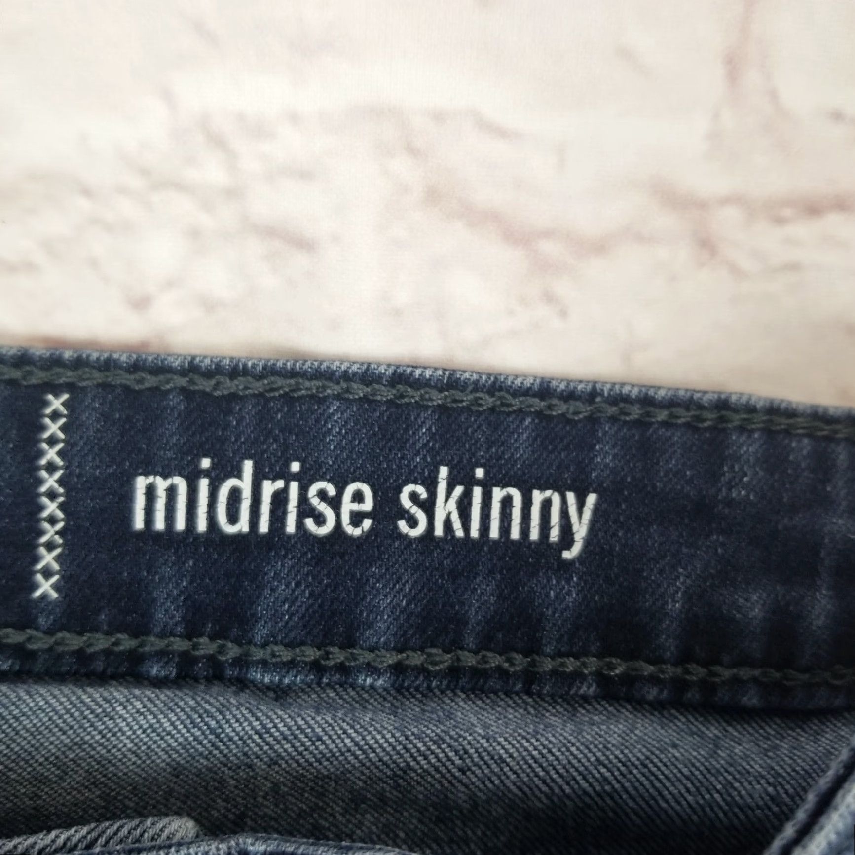 Lee VINTAGE Lee Riders Denim Jeans Womens Midrise Skinny Cropped Size 10P Petite Dark Wash Size 32" / US 10 / IT 46 - 6 Thumbnail