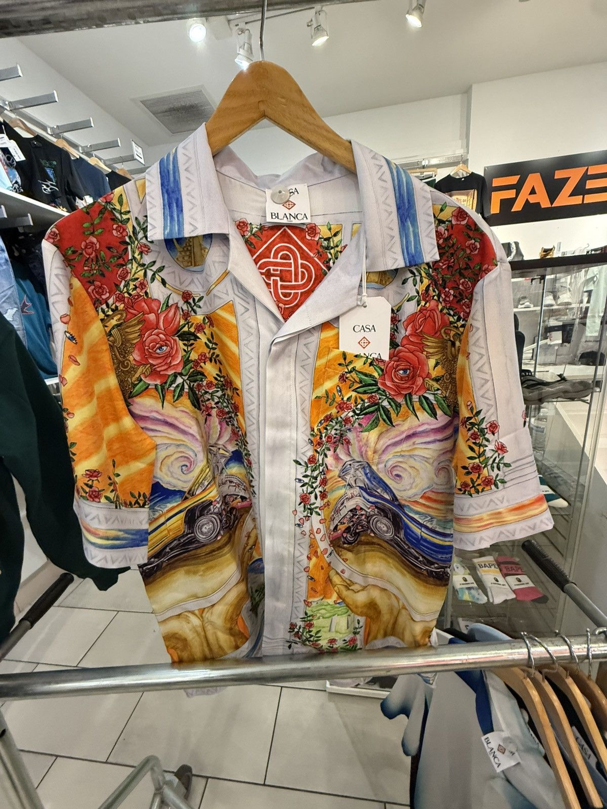 Casablanca La tournade de rose cuban collar shirt Size US S / EU 44-46 / 1 - 1 Thumbnail