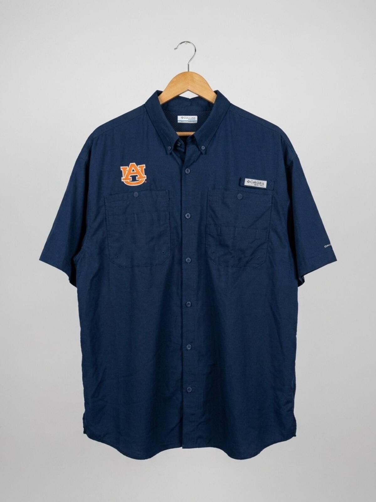 Columbia Auburn Columbia Short-Sleeve Button-Down Shirt Size US XL / EU 56 / 4 - 1 Thumbnail
