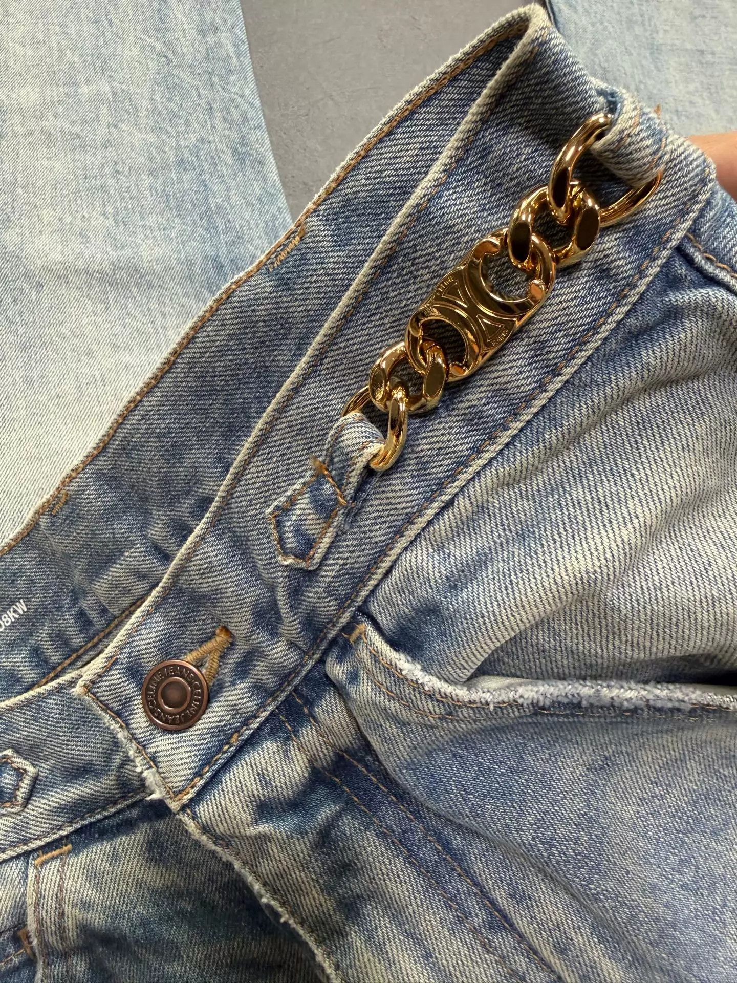 Celine Celine Triomphe Flared Jeans 27 Worn Once Size 27" / US 4 / IT 40 - 4 Thumbnail