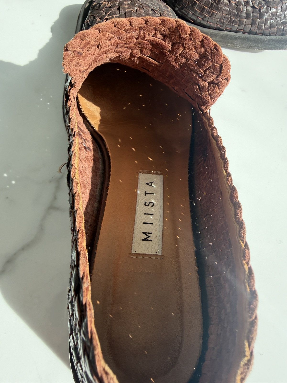 Miista Miista Ligia Brown Woven Loafers Size US 9 / IT 39 - 7 Thumbnail