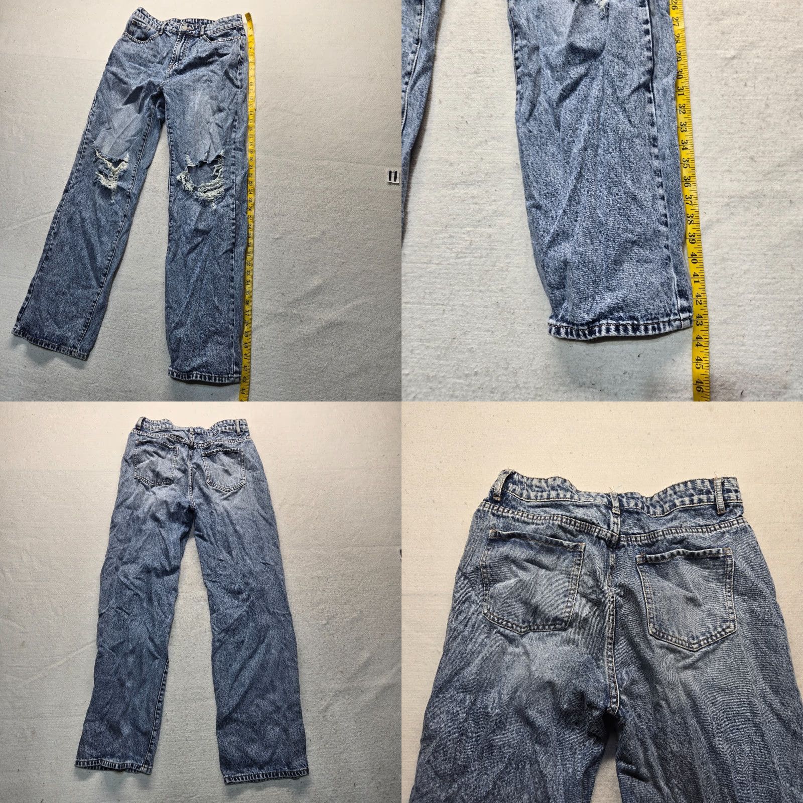 Shein Shein Jeans Blue Denim Pants 5 Pocket Cotton Adult Women's Size L Large Size 36" / US 14 / IT 50 - 8 Thumbnail