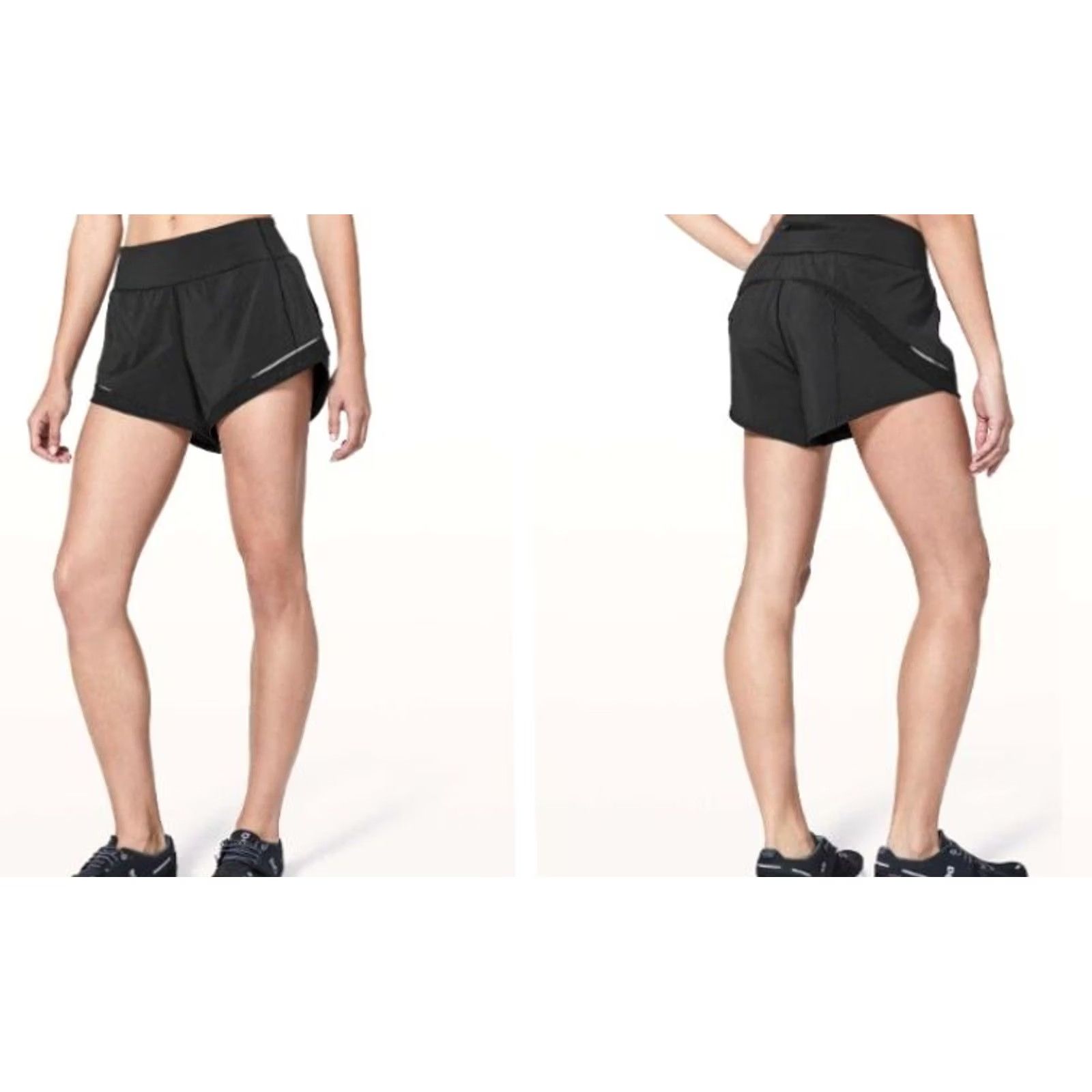 Lululemon Lululemon Women's Gait Keeper Short 3.5" Inseam Black Reflective Sz 4 Athletic Activewear Casual 4 Womens Size 27" / US 4 / IT 40 - 5 Thumbnail