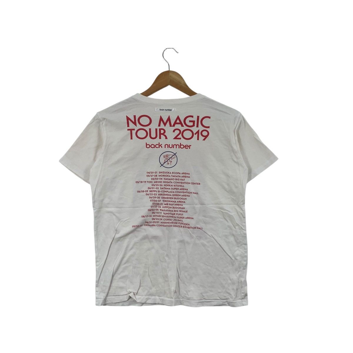 Band Tees NO MAGIC TOUR 2019 Back Number Official Merchandise Tee Size US M / EU 48-50 / 2 - 6 Thumbnail