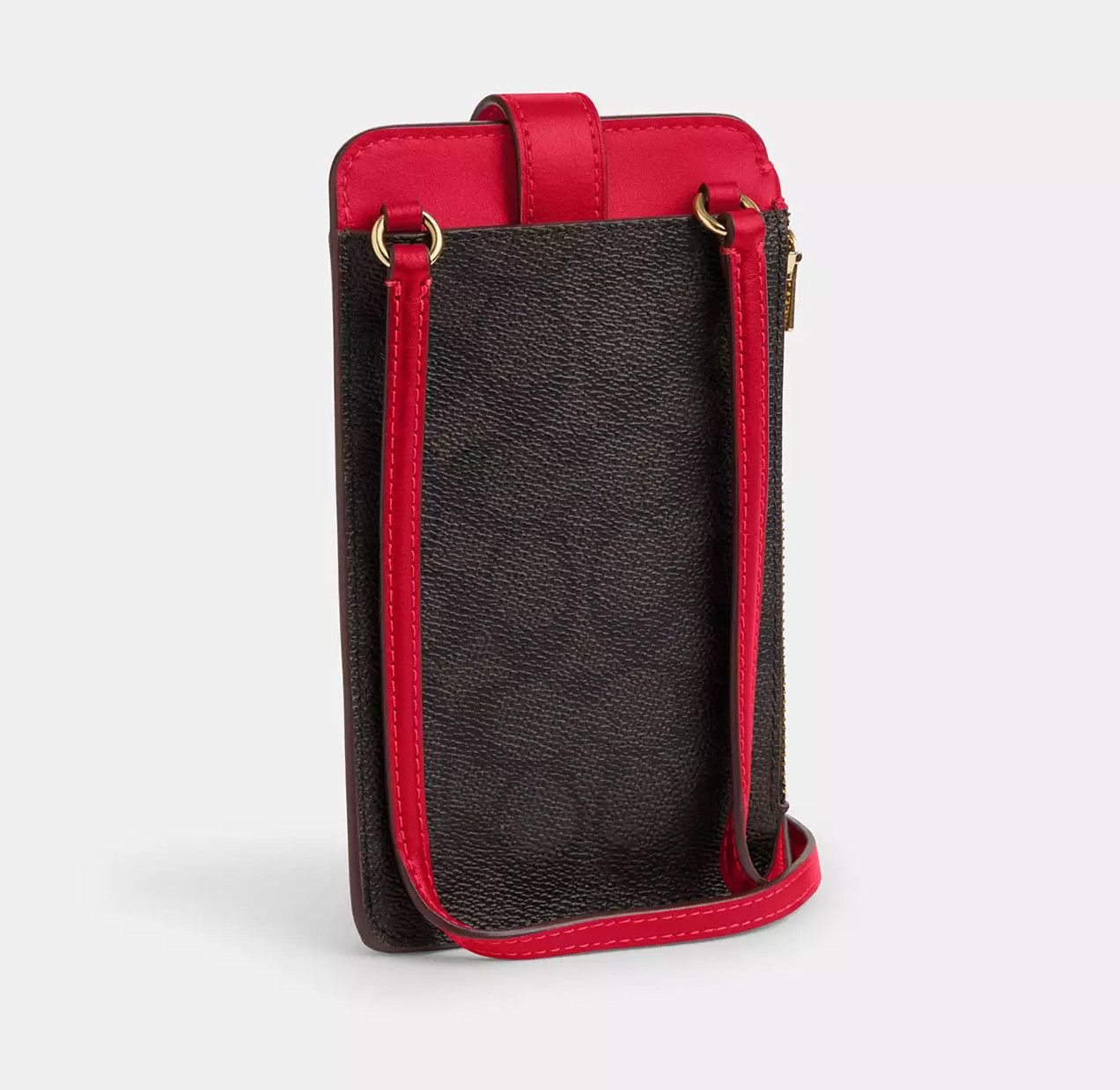Coach Phone Crossbody Bag In Signature Canvas CX600 Size ONE SIZE - 3 Thumbnail