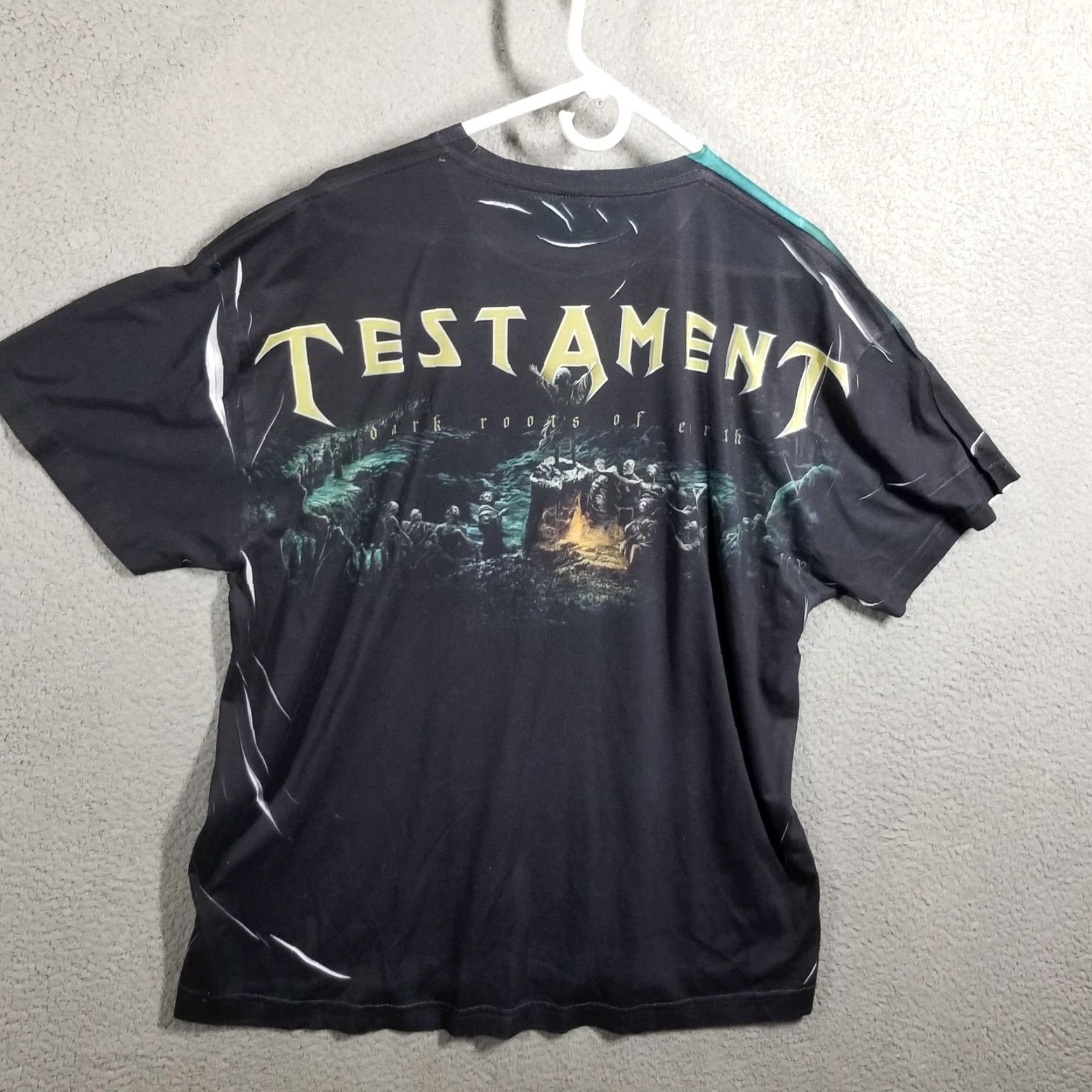 Roots Testament Shirt Mens XL Black Dark Roots Of Earth Band Metal Graphic AOP 2012Tee Size US XL / EU 56 / 4 - 2 Thumbnail
