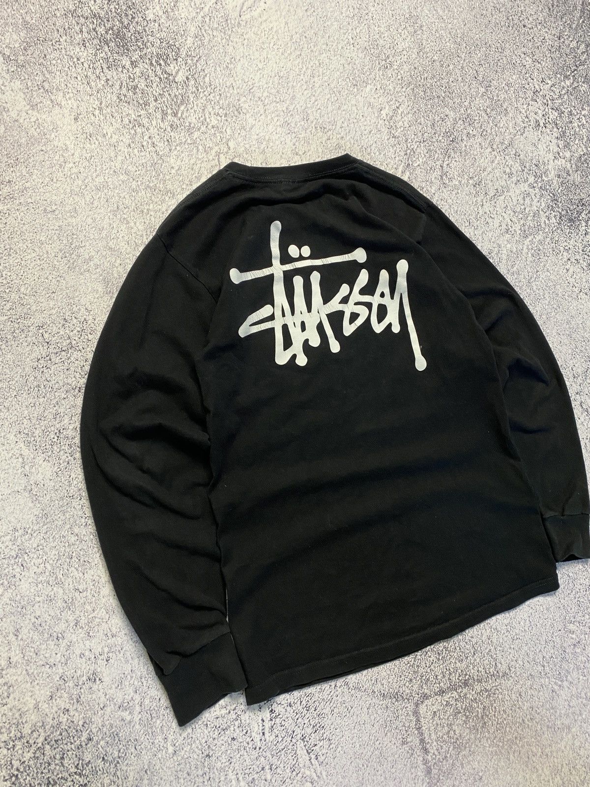 Stussy Stussy Black Classic Logo Longsleeve T-shirt Y2K Size US S / EU 44-46 / 1 - 3 Thumbnail