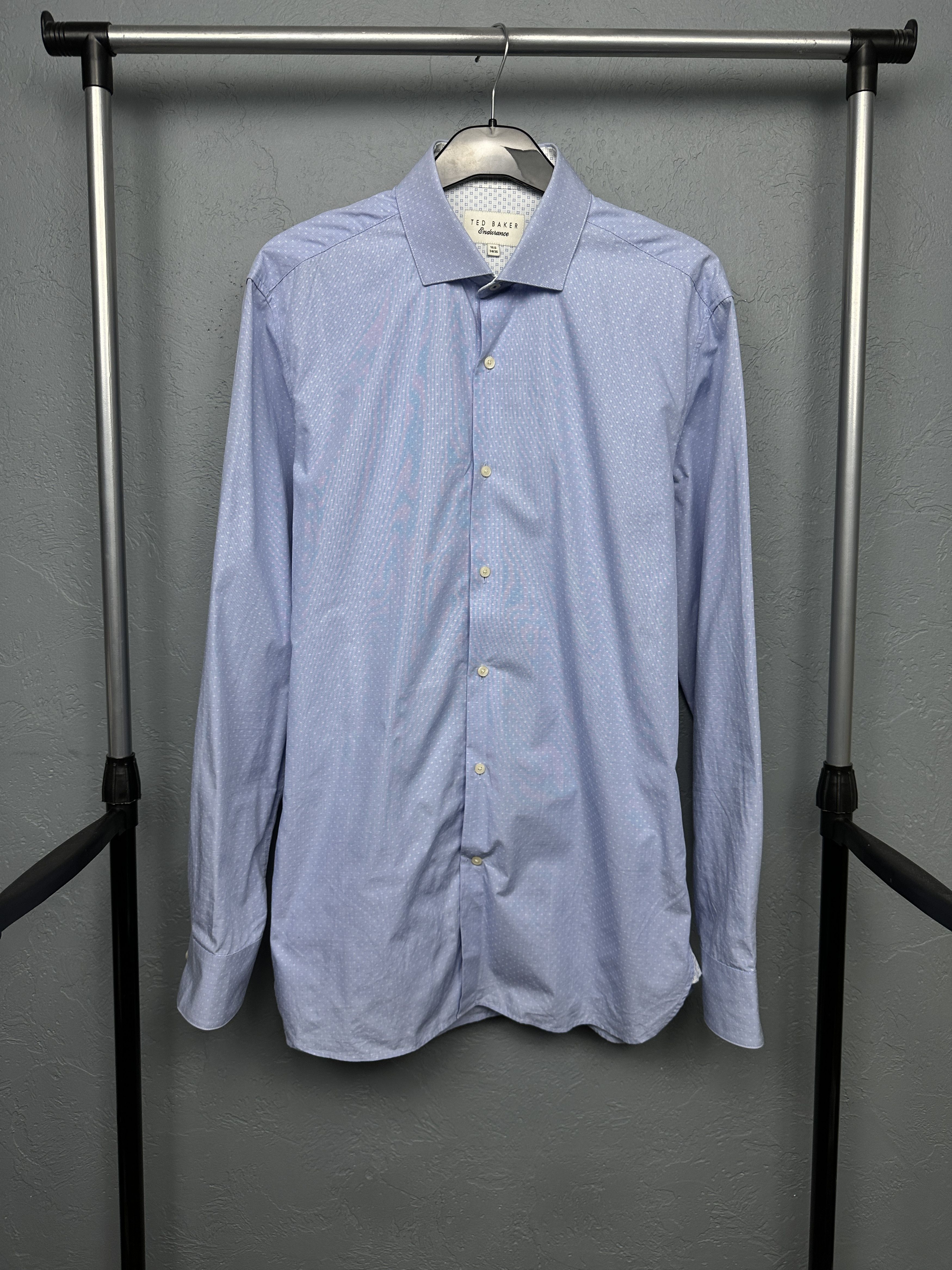 Ted Baker Ted Baker Endurance Mens Luxury Long Sleeve Shirt Size US L / EU 52-54 / 3 - 1 Thumbnail