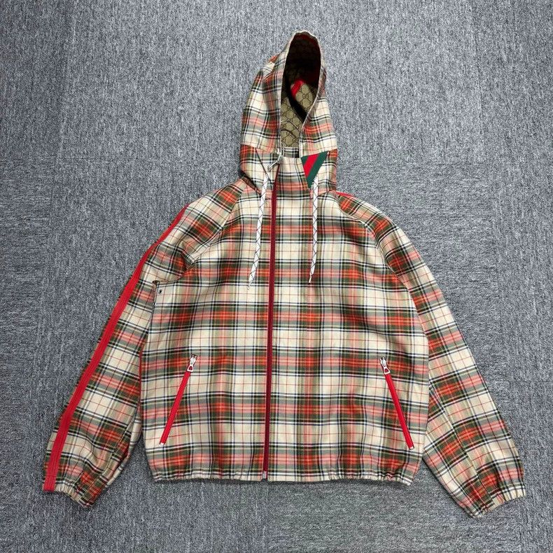 Gucci Gucci Full-print old-fashioned plaid double-sided coat 2502 Size US S / EU 44-46 / 1 - 5 Thumbnail