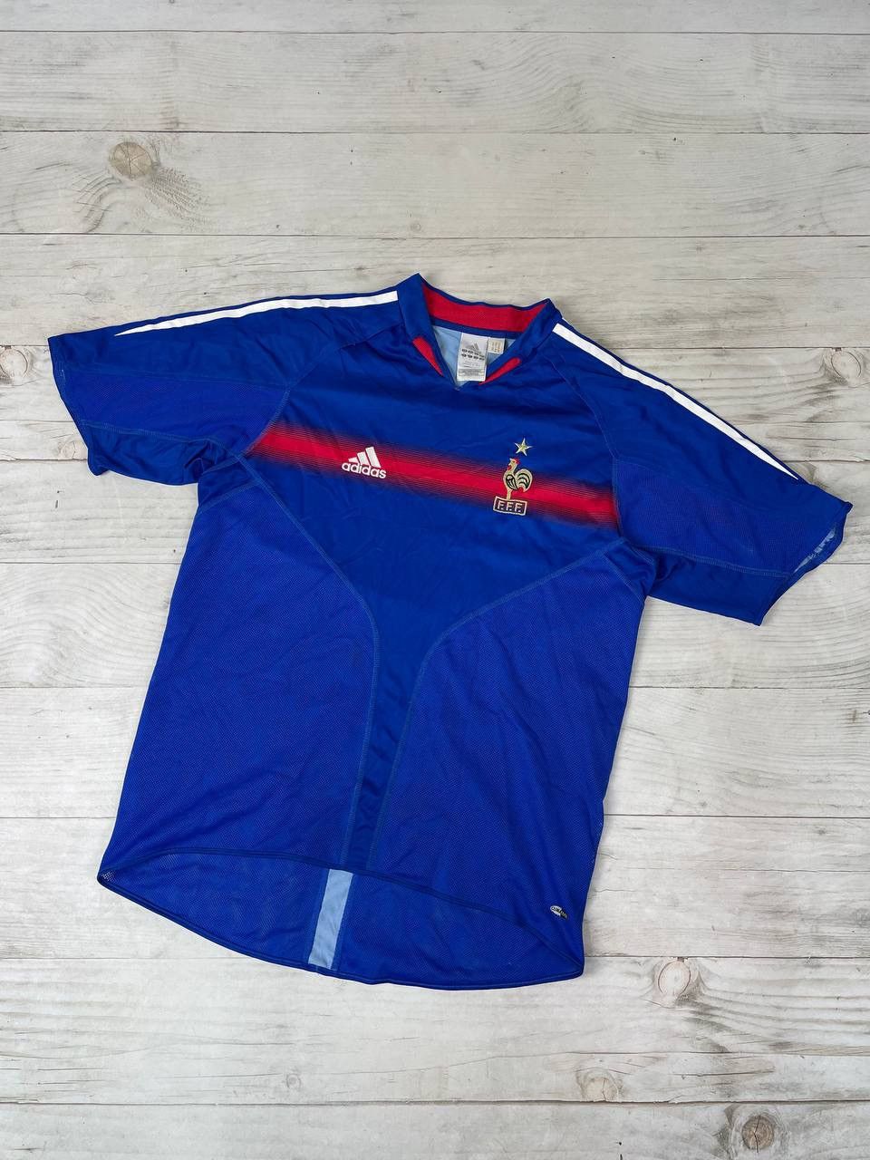 Vintage Adidas France 2004 2006 Home Football Shirt Jersey