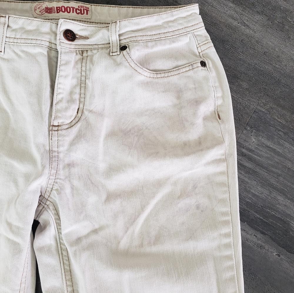 Faded Glory White Classic Faded Glory Bootcut Jean Size 28" / US 6 / IT 42 - 3 Thumbnail