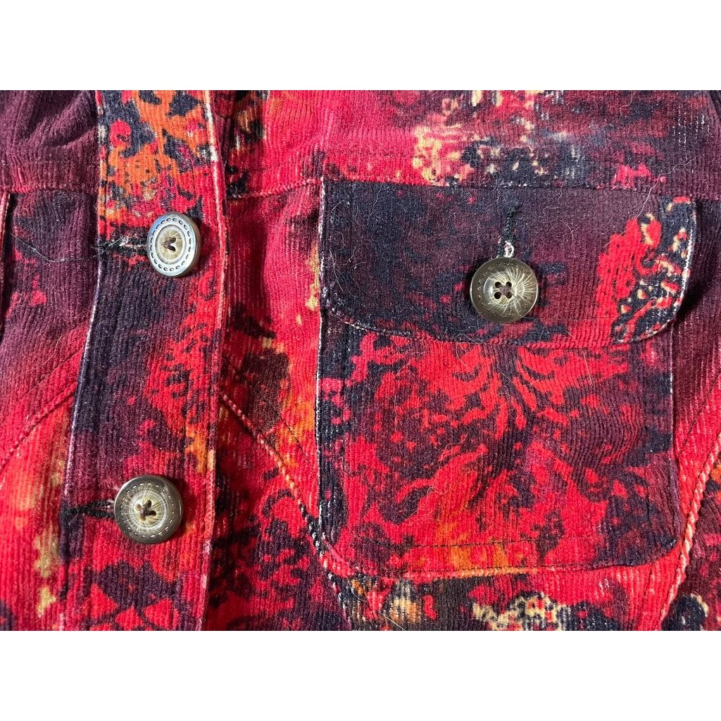 Other Christopher & Banks Womens Red Corduroy Blazer Size Medium Size M / US 6-8 / IT 42-44 - 6 Thumbnail