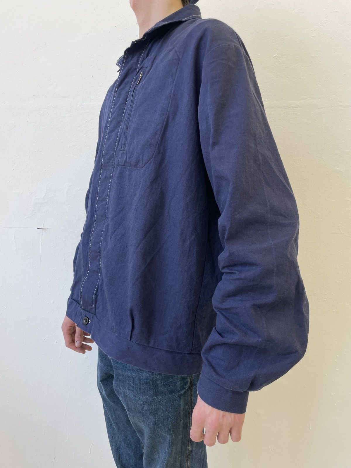 Vintage Vintage OTAVAN Czech Workwear Herringbone Jacket late 70s Size US XL / EU 56 / 4 - 3 Thumbnail