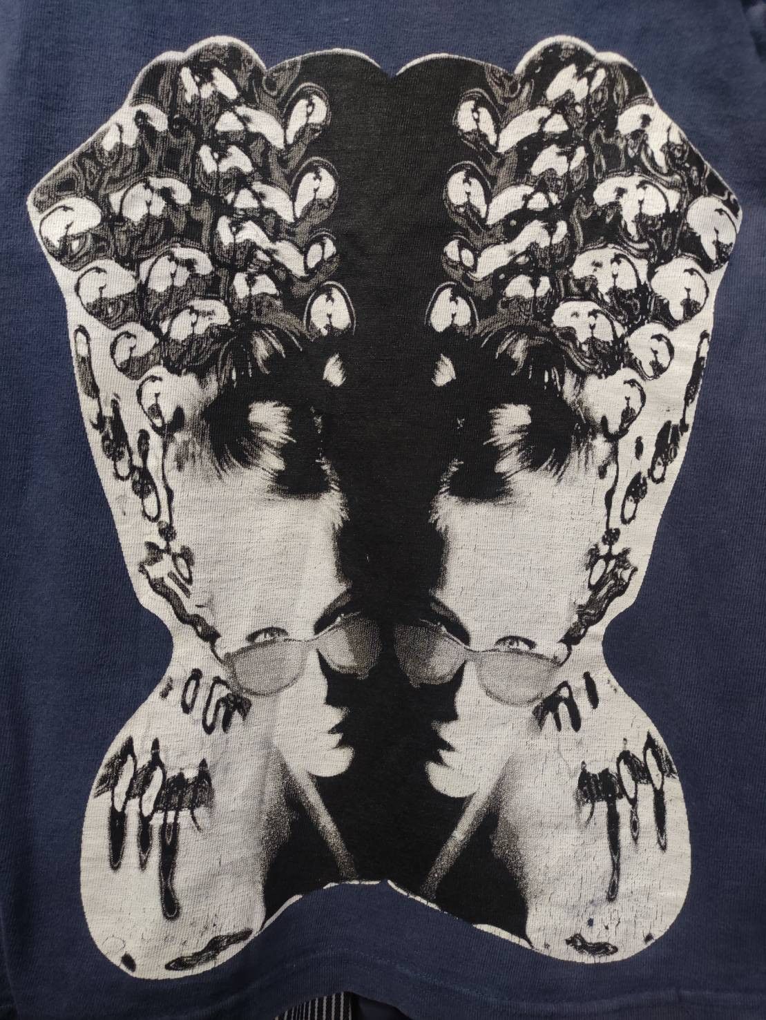 Diamond Head Vtg 00's Diamond Head " News in Being Good " Psychedelic L/S Size US L / EU 52-54 / 3 - 3 Thumbnail