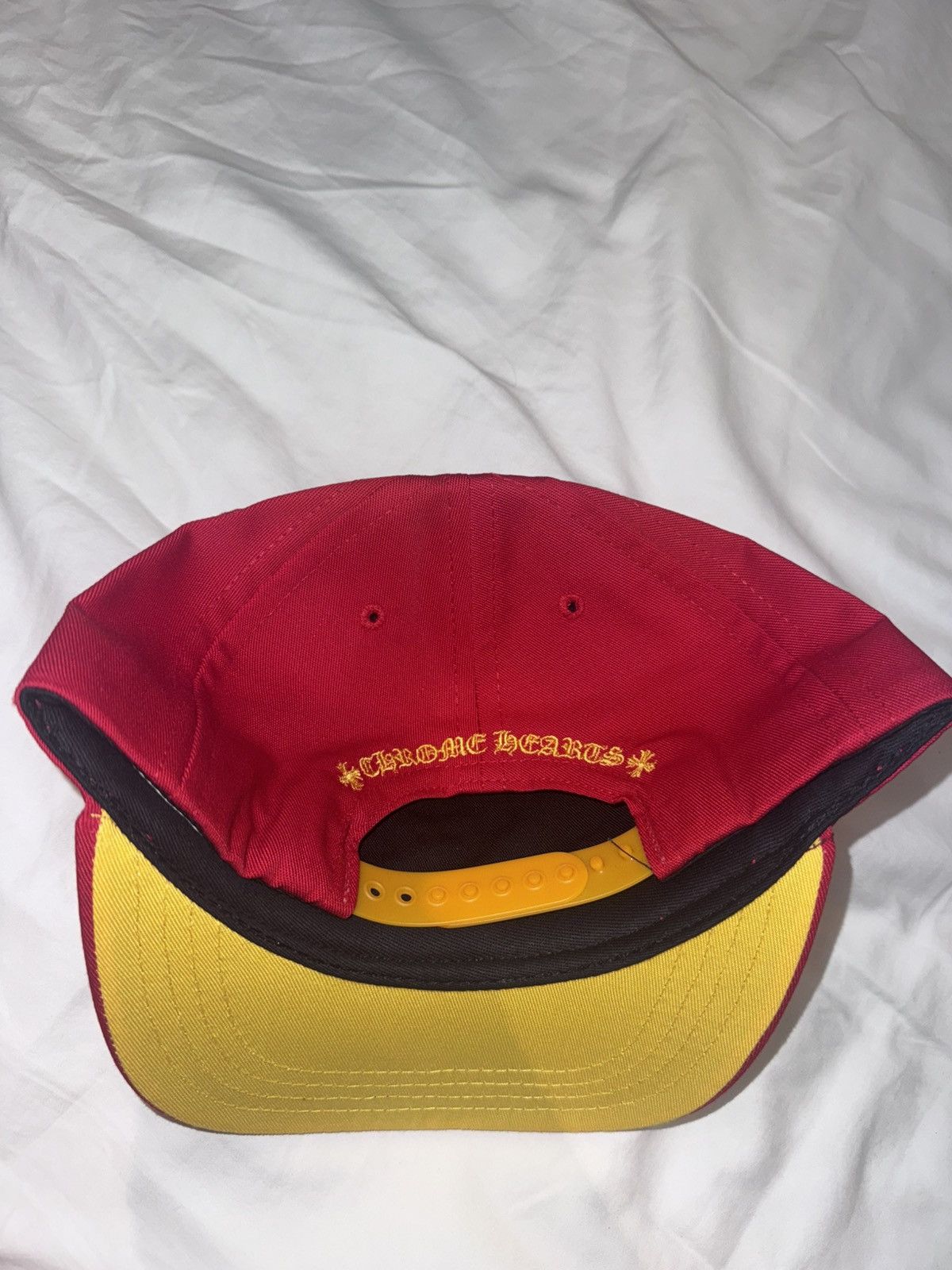 Chrome Hearts Chrome Hearts Red on Yellow Baseball Hat Size ONE SIZE - 3 Thumbnail