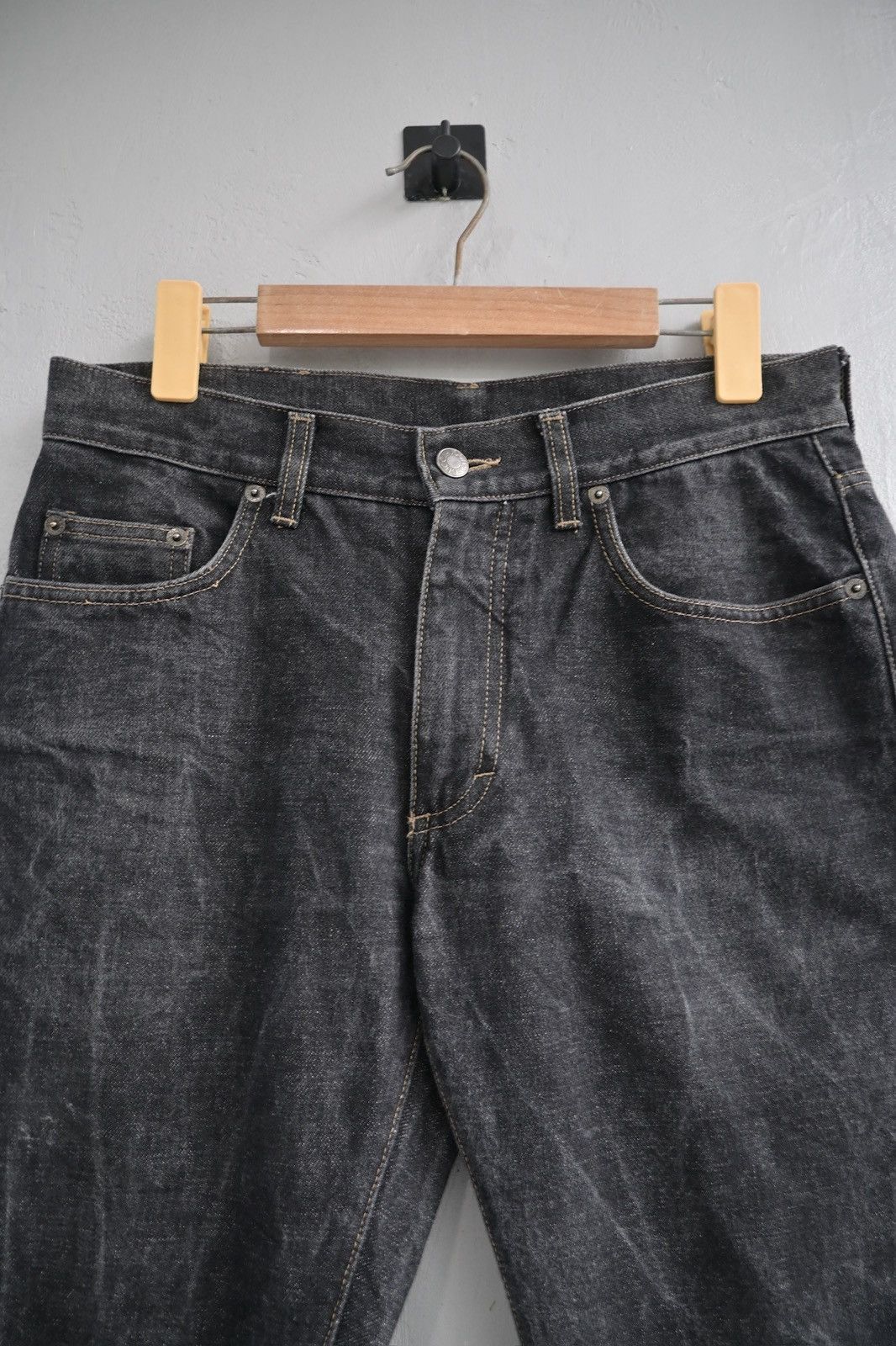 Gucci Gucci by Tom Ford 1999 wide-leg selvedge faded denim pant Size US 30 / EU 46 - 10 Thumbnail