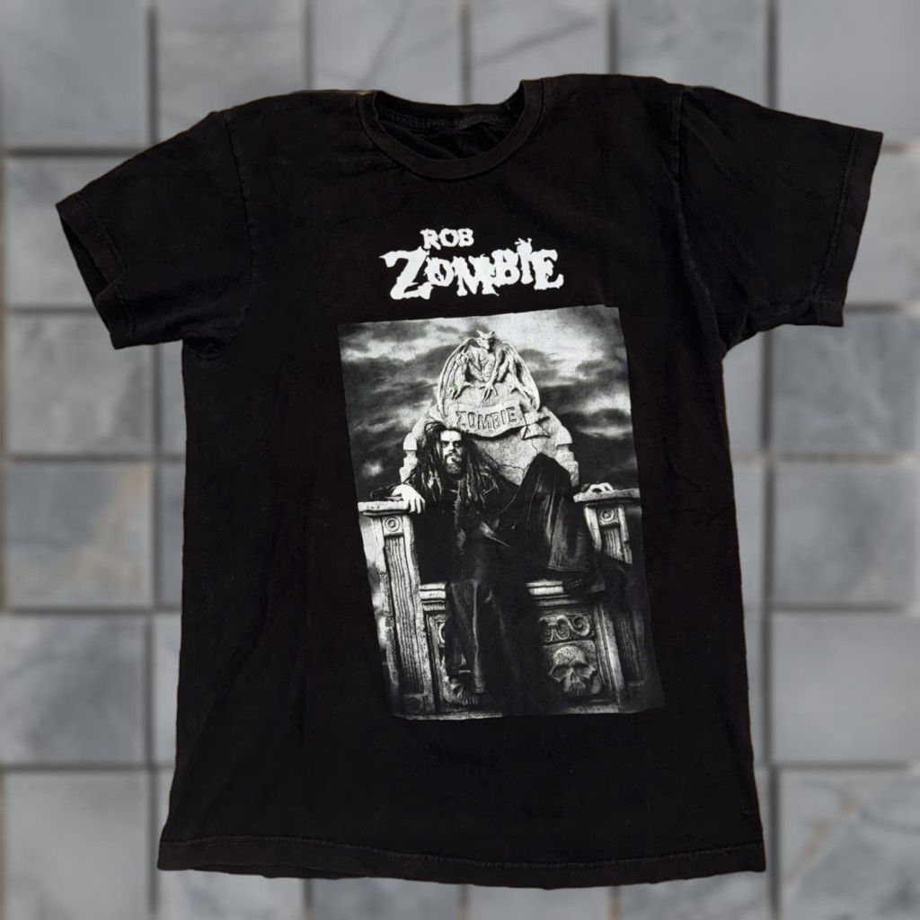 Vintage VINTAGE Rob Zombie Band T-Shirt Black Med 19x27 Size US M / EU 48-50 / 2 - 1 Thumbnail