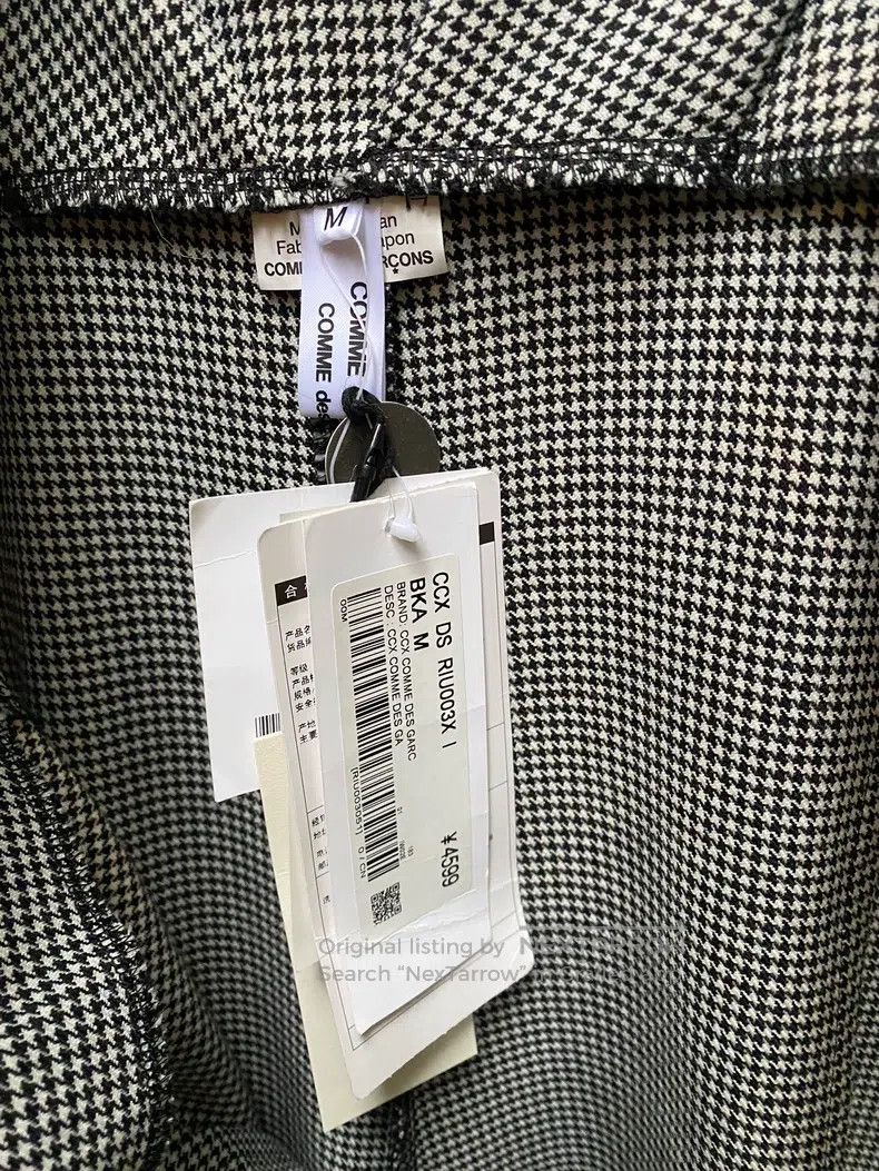 Comme des Garcons Comme Des Garcons size M Houndstooth jumpsuit, size M Size 24" / US 00 / IT 34 - 5 Thumbnail
