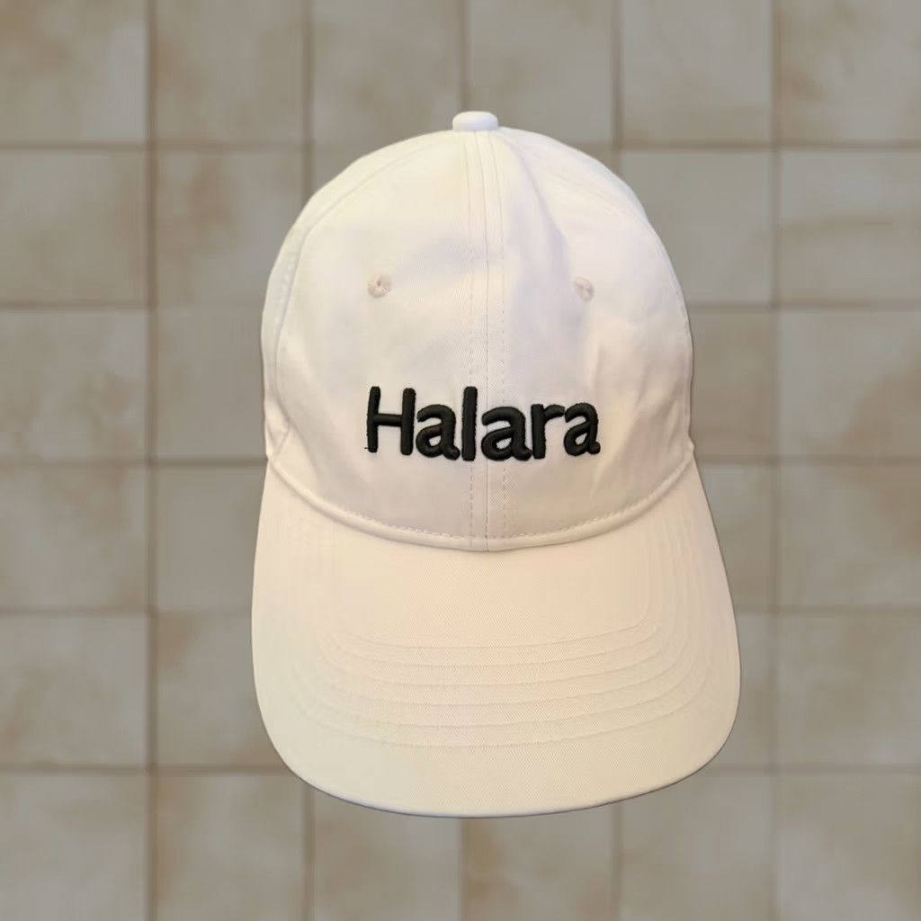 Vintage Halara Hat Cap Baseball One Size Black Logo Cream Women's Casual New NWT Size ONE SIZE - 1 Thumbnail