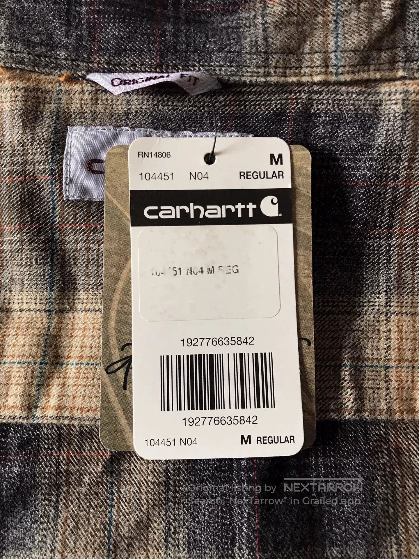 Carhartt Carhartt 104451 Flannel Work Shirt. Size US M / EU 48-50 / 2 - 8 Thumbnail