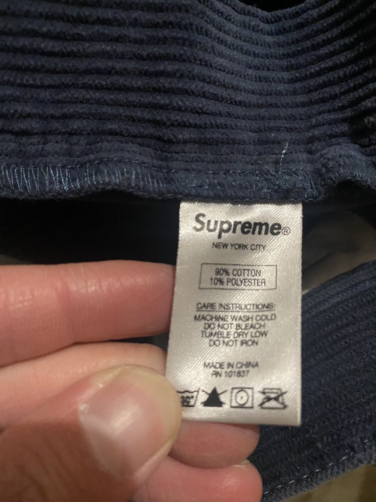 Supreme Supreme Navy Corduroy Pants Size US 34 / EU 50 - 5 Thumbnail