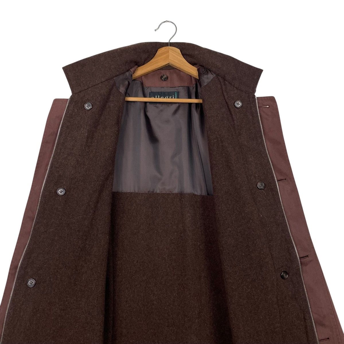 Allegri Allegri Brown Overcoat Size US L / EU 52-54 / 3 - 12 Thumbnail