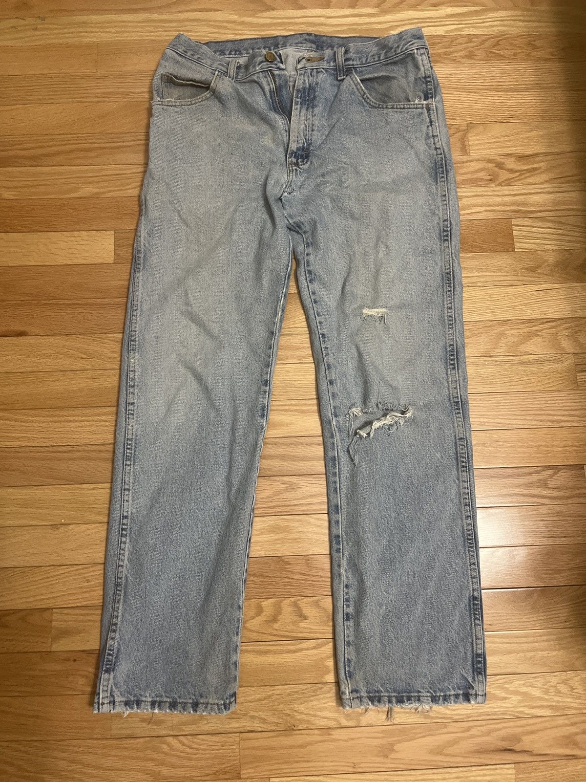 Rustler × Vintage Vintage 90’s Distressed Rustler Jeans Size US 33 - 1 Thumbnail