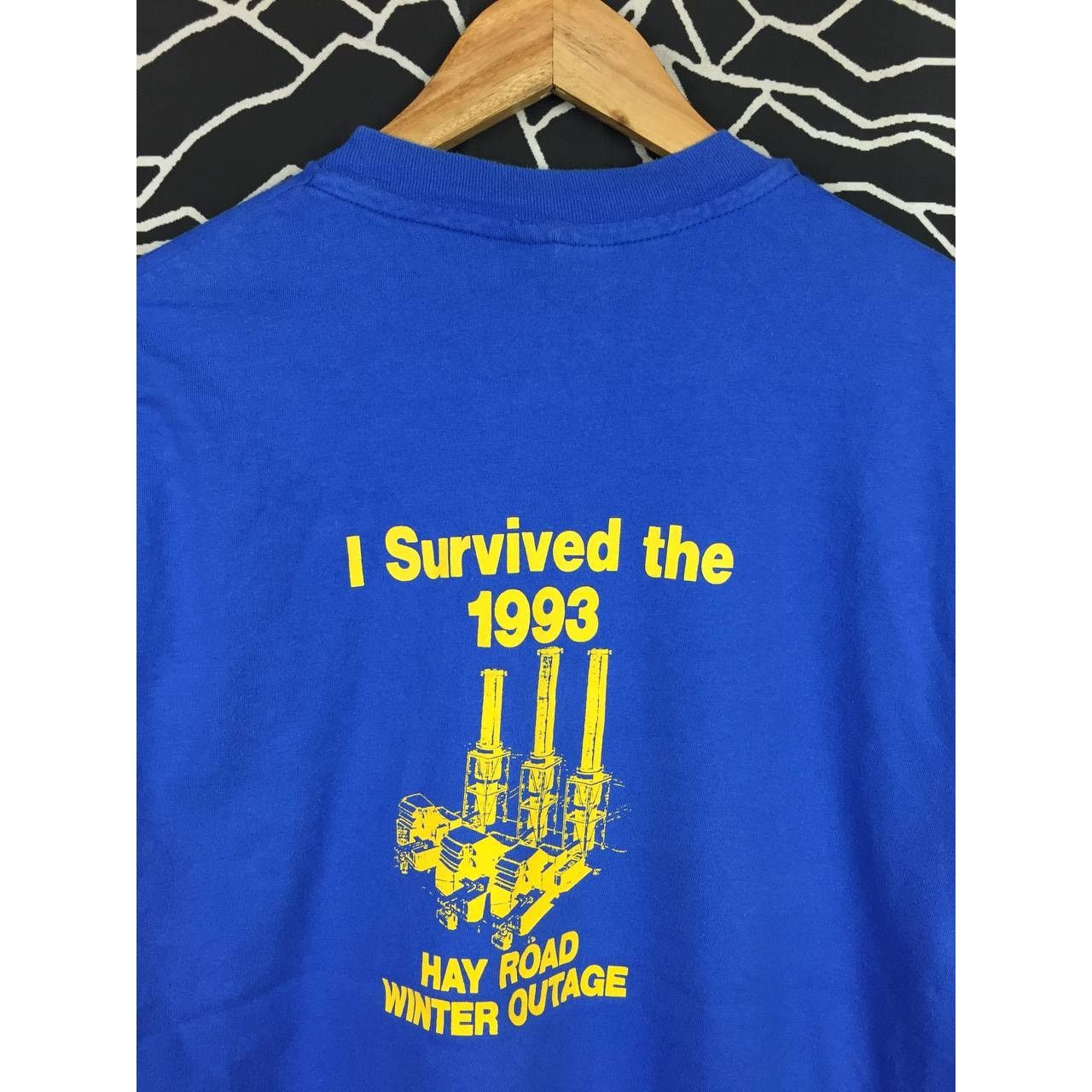 Hanes × Vintage Vtg 90s Delmarva Power I Survived Hay Road Winter Outage Tee Size US XL / EU 56 / 4 - 3 Thumbnail