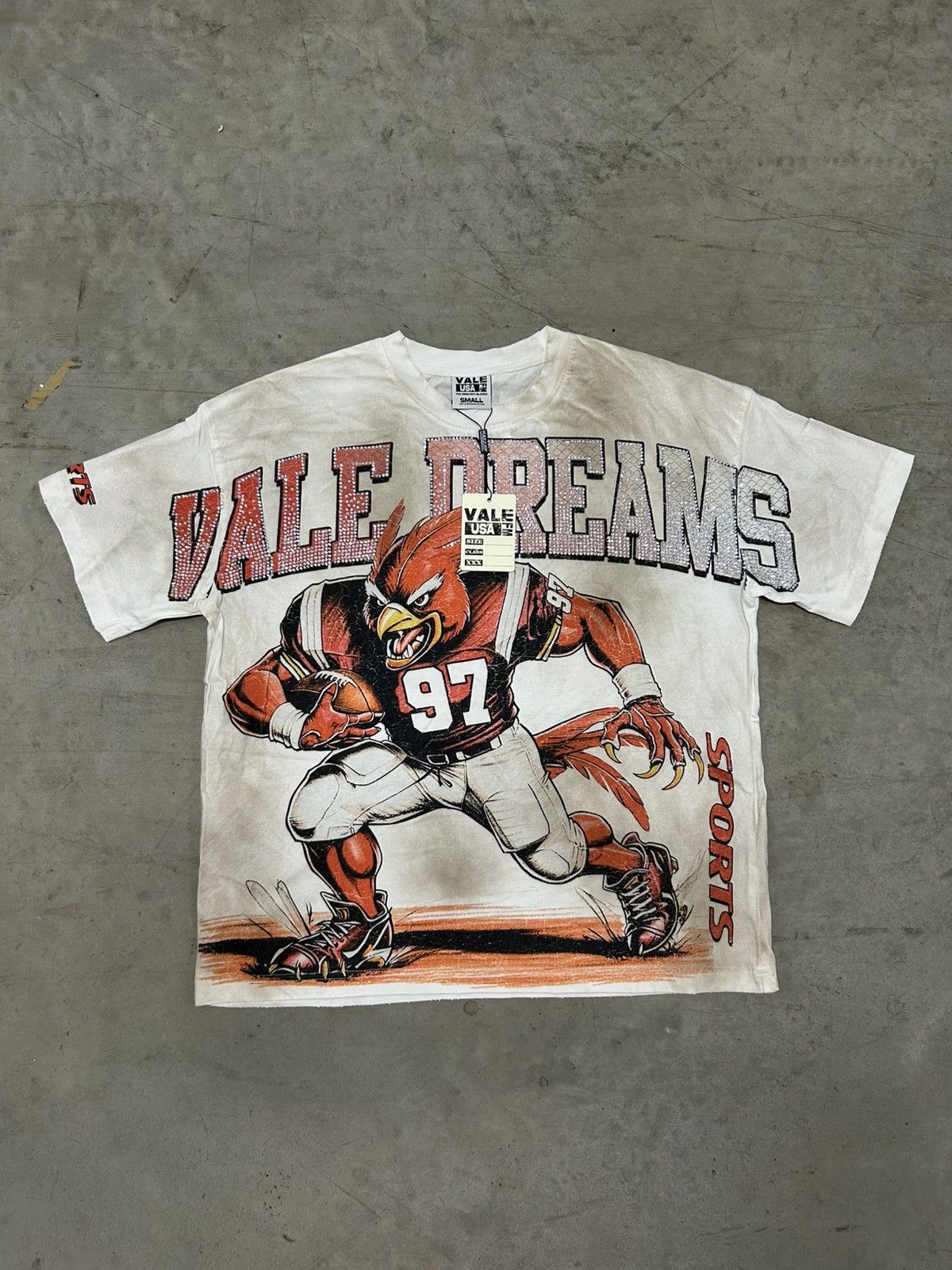 Vale Valley Forever Falcon Bling Tee Size Medium Brand New