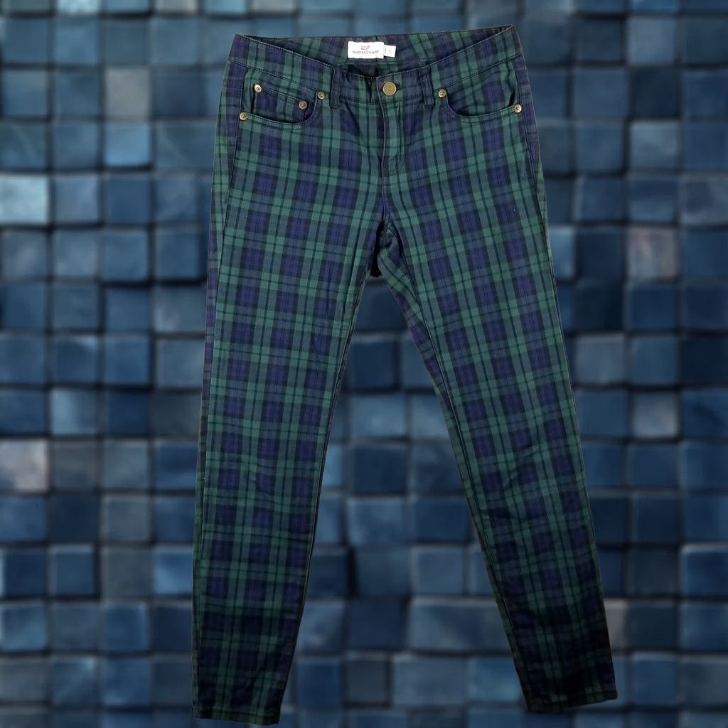 Vineyard Vines Vineyard Vines Jolly Plaid Jamie Tartan Cocktail Pants 28X28 Woman Size 0 Size 25" / US 0 / IT 36 - 1 Thumbnail