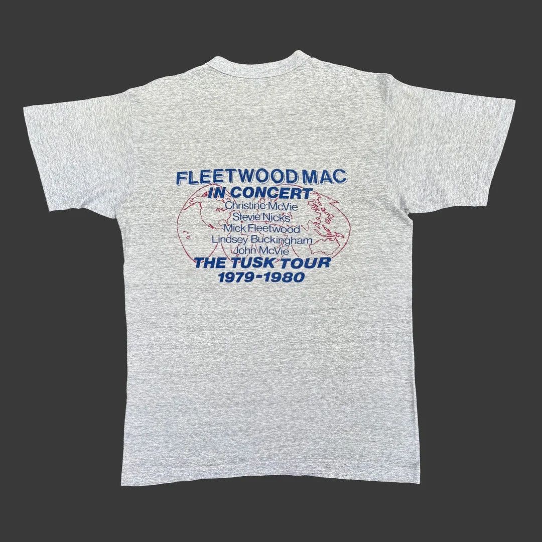 Hanes × Vintage Fleetwood Mac 1979 70s Vintage Band Tour USA Made T-Shirt Size US M / EU 48-50 / 2 - 2 Thumbnail