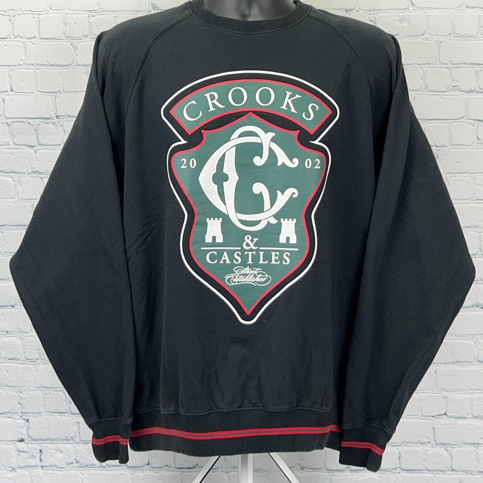 Crooks & Castles Crooks & Castles Logo Sweatshirt Black Lightweight L Large Size US L / EU 52-54 / 3 - 1 Thumbnail