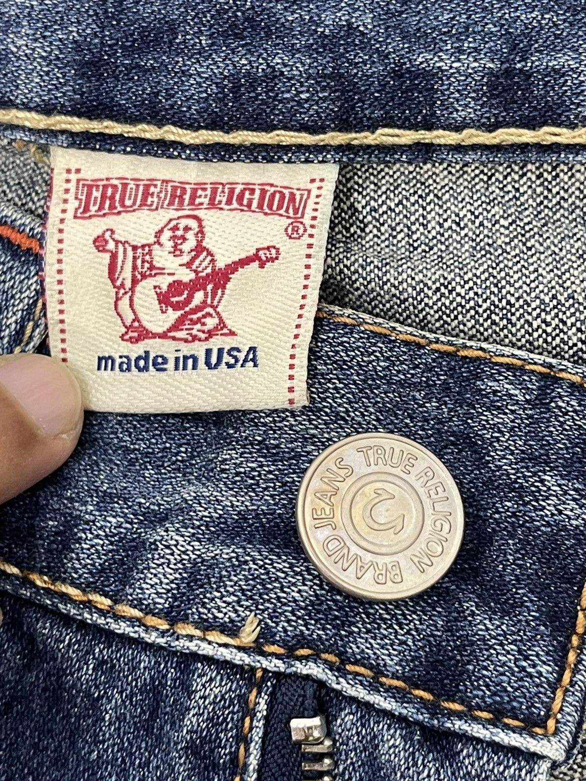Japanese Brand Flare Jeans True Religion USA Distres Low Rise Boot Cut 7🟦1 Size US 30 / EU 46 - 19 Thumbnail