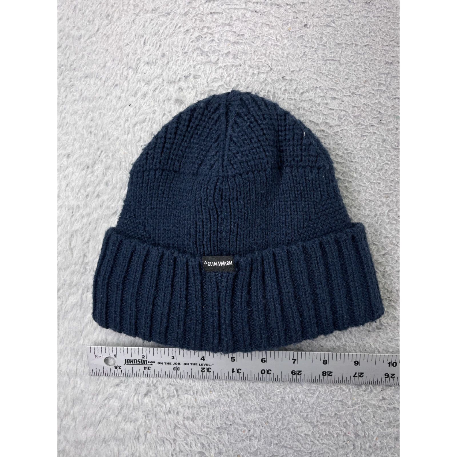 Adidas ADIDAS Beanie Hat Adult One Size Blue Knit Acrylic Climawarm Winter Snow Ski Mens Size ONE SIZE - 3 Thumbnail