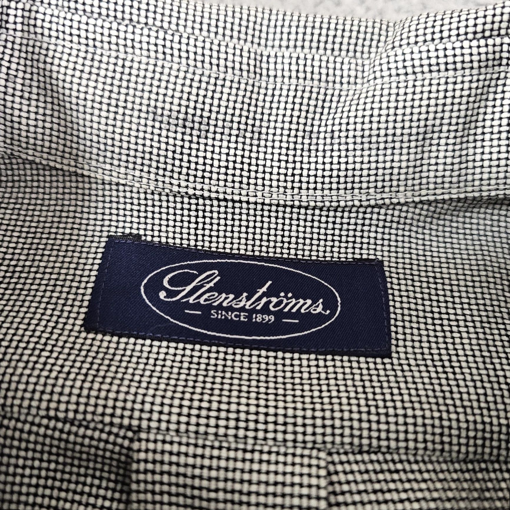 Vintage Stenströms Shirt Mens 39 Gray Micro Check Long Sleeve Button Front Cotton Dress Shirt XL Gray Check Mens 39 100% Cotton Shirts Mens XL Gray Check Size US XL / EU 56 / 4 - 3 Thumbnail