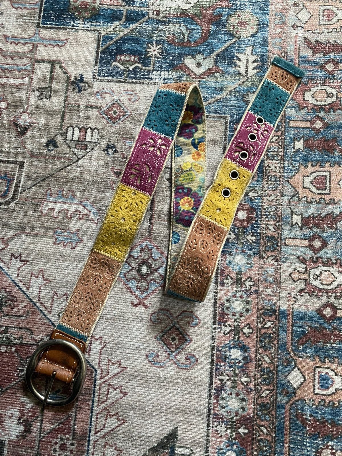 Fossil Fossil suede canvas belt Size ONE SIZE - 1 Thumbnail
