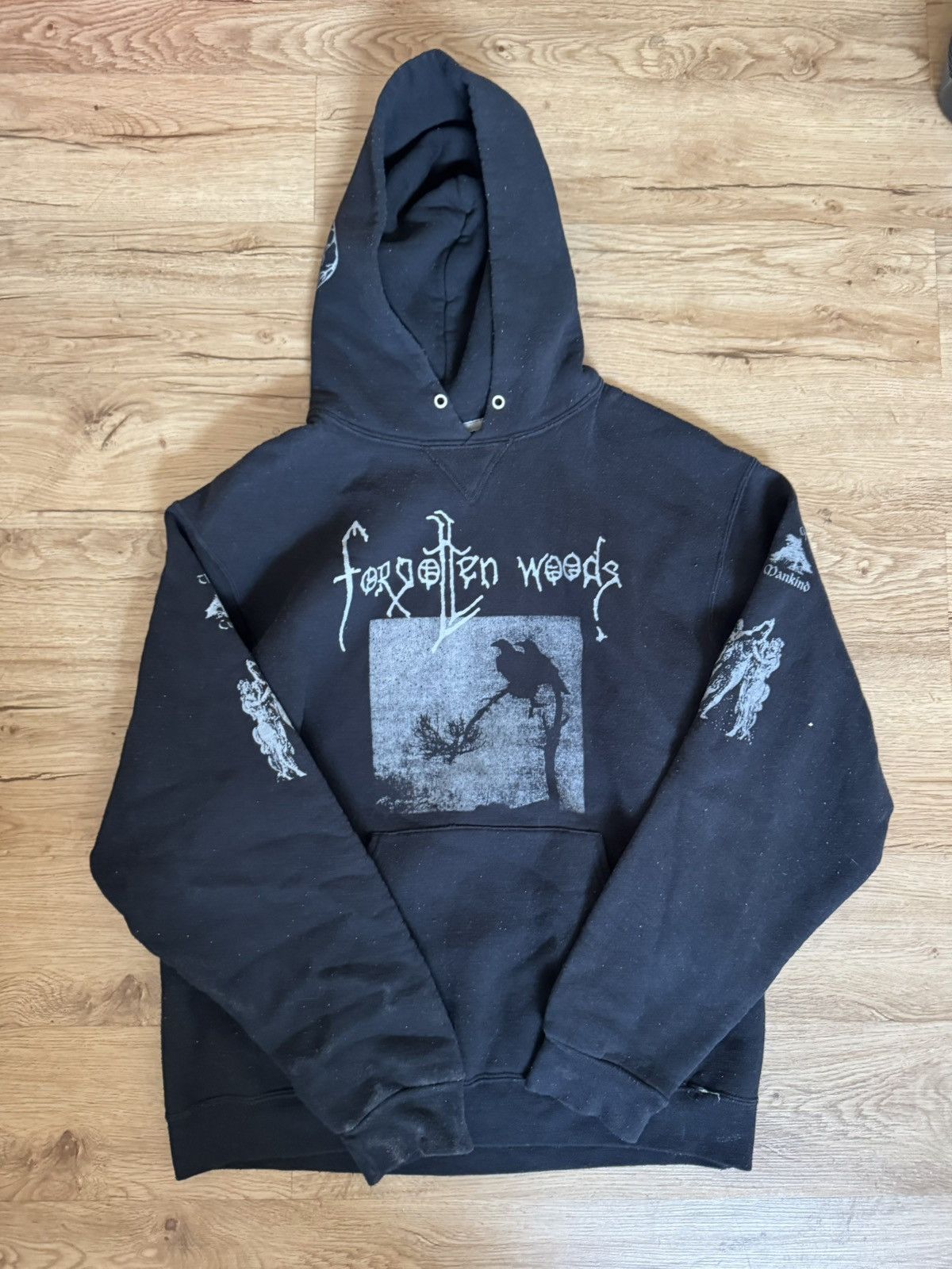 Vintage Rare Forgotten Woods Pullover Hoodie Size US L / EU 52-54 / 3 - 1 Thumbnail