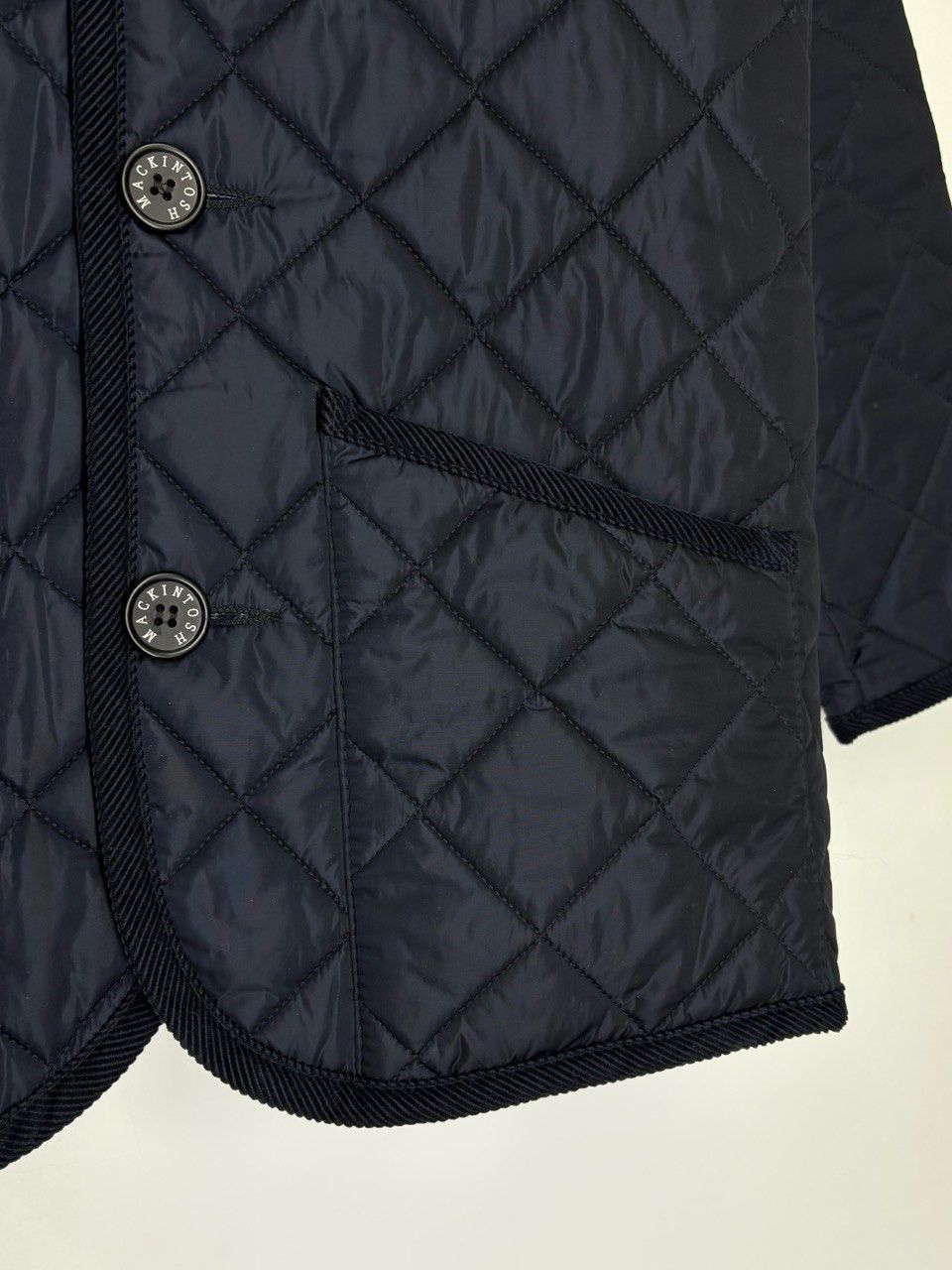 Mackintosh Vintage Mackintosh Navy Quilted Button Jacket Size US S / EU 44-46 / 1 - 6 Thumbnail