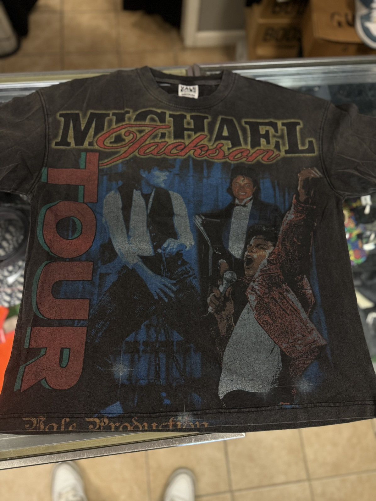Vale Vale Valley Black Michael Jackson Tee Shirt Size M (NEW) Size US M / EU 48-50 / 2 - 1 Thumbnail