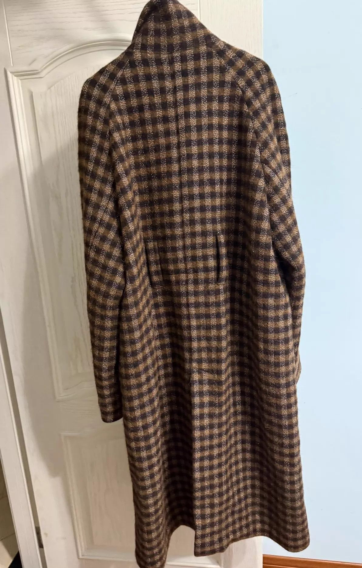 Lemaire Lemaire Belted Wool Check Coat 95 New Authentic Size XS / US 0-2 / IT 36-38 - 9 Thumbnail