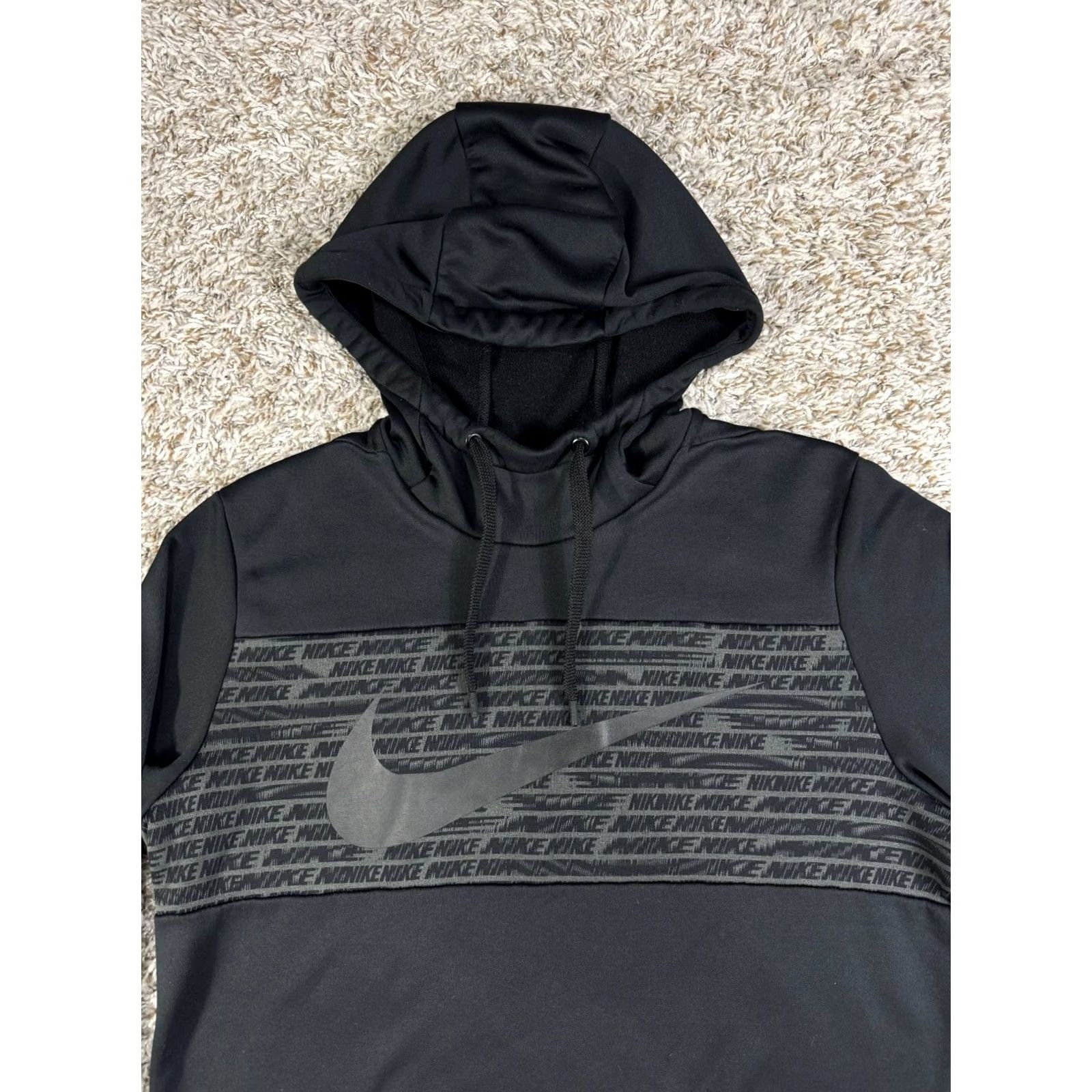 Nike Nike Nike Therma Dri Fit GFX Pullover Hoodie Black Front Pocket BV2764-010 Small Size US S / EU 44-46 / 1 - 2 Thumbnail