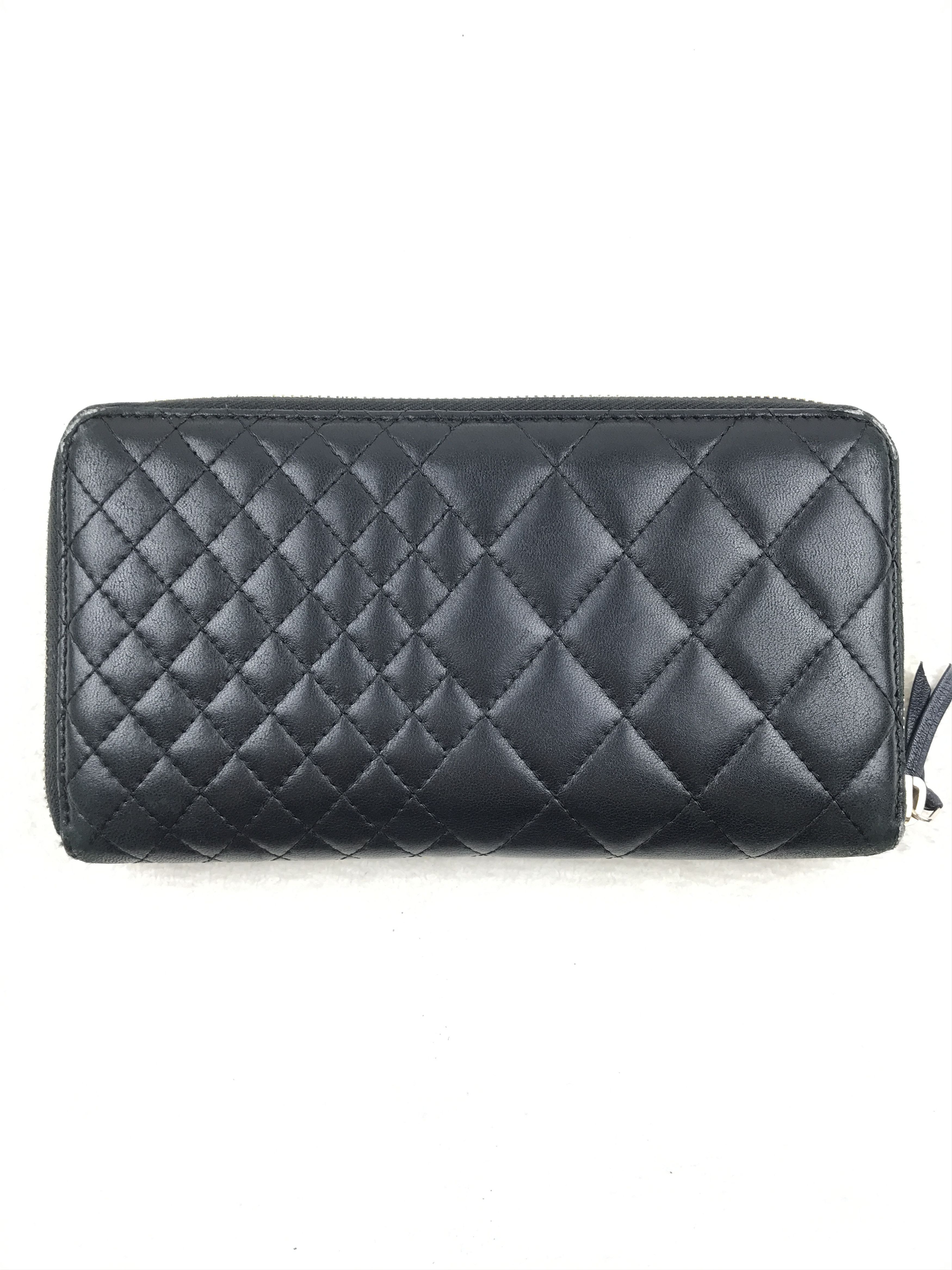 Chanel × Vintage Vintage Chanel Quilted Zip Around Wallet Size ONE SIZE - 4 Thumbnail